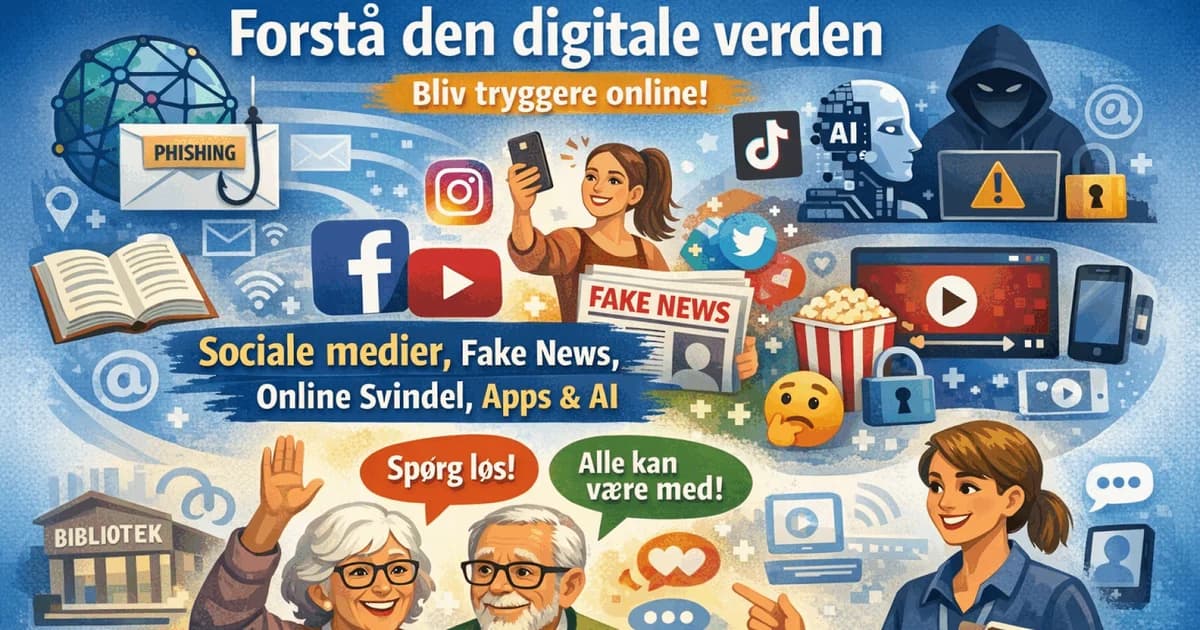 Biblioteksklubbens caféaftener – Bliv tryg i en digital hverdag med Kasper Lindquist