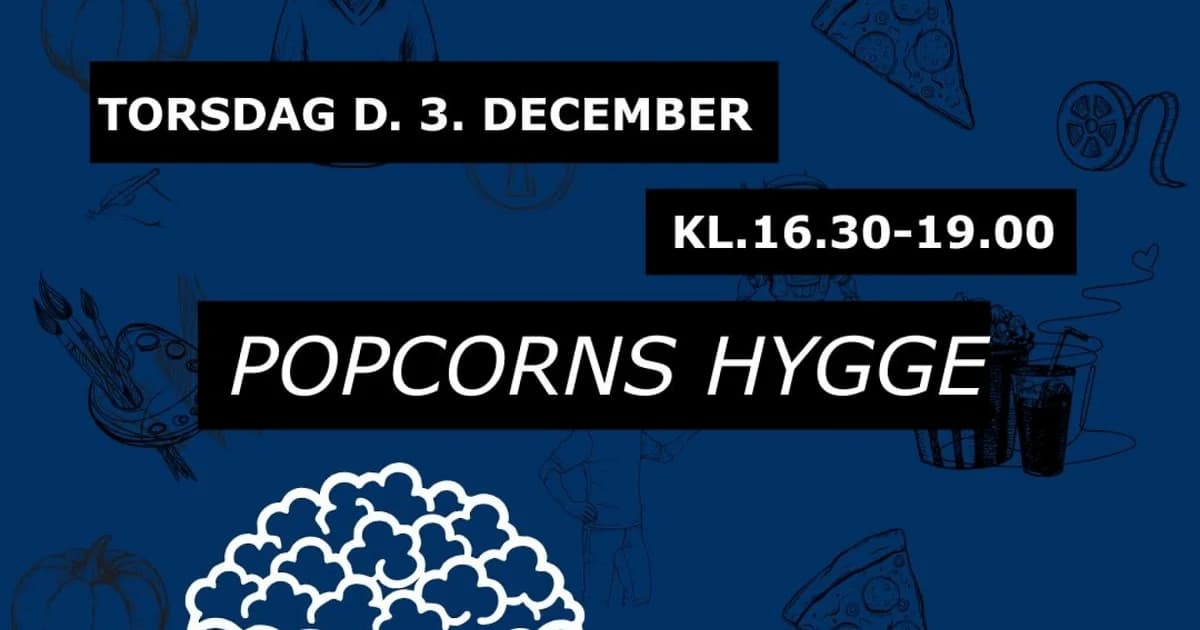 Teen-klub og Pizza – Popcorns hygge