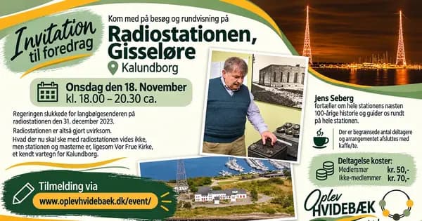 Besøg på Radiostationen på Gisseløre m/rundvisning og foredrag